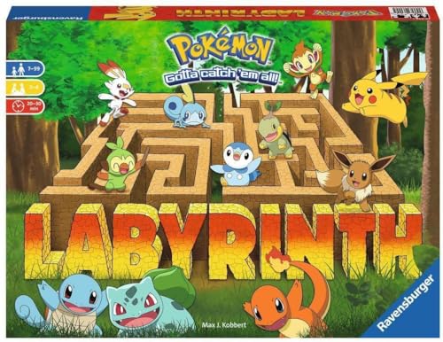 Ravensburger Pokémon Labyrinth - An Entertaining Family Board Game for Kids & Adults Age 7 & Up Engaging Gameplay  High Replay Value
